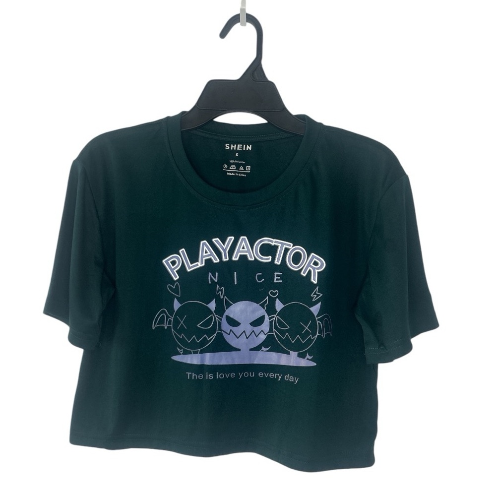 Women's Solid Color Crop Top With Short Sleeves And Round Neckline
